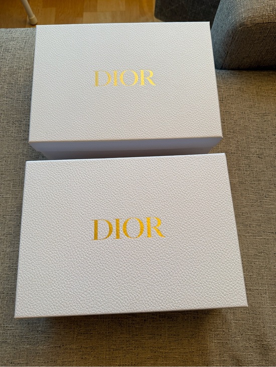 Dior Other - Set of 2 AUTHENTIC Dior White Boxes (12.5” W x 9” H x 4.5” D) with Gold Logo